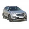 Защита переднего бампера «Труба двойная» (d63,5) для Hyundai Santa Fe (2012-2016)(Окрашенное) купить недорого с доставкой в Надым