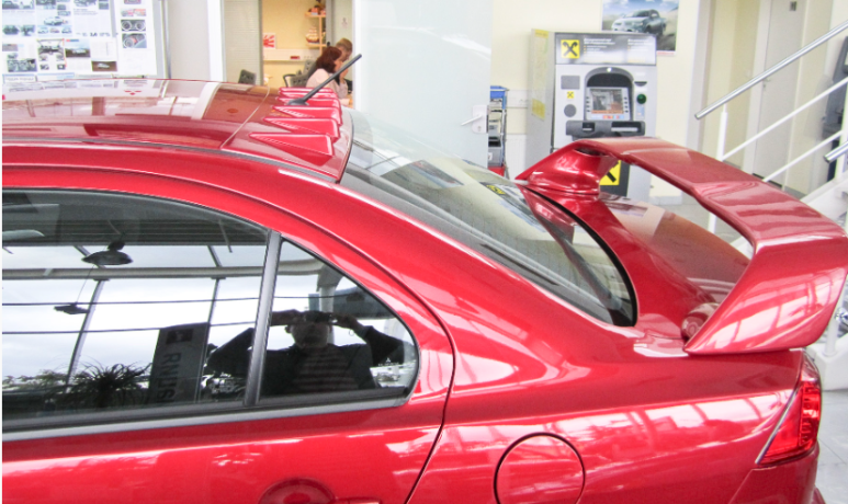 Аэродинамический рассекатель (накладка на крышу) "Zodiak Generator" для Mitsubishi Lancer X купить недорого с доставкой в Надым