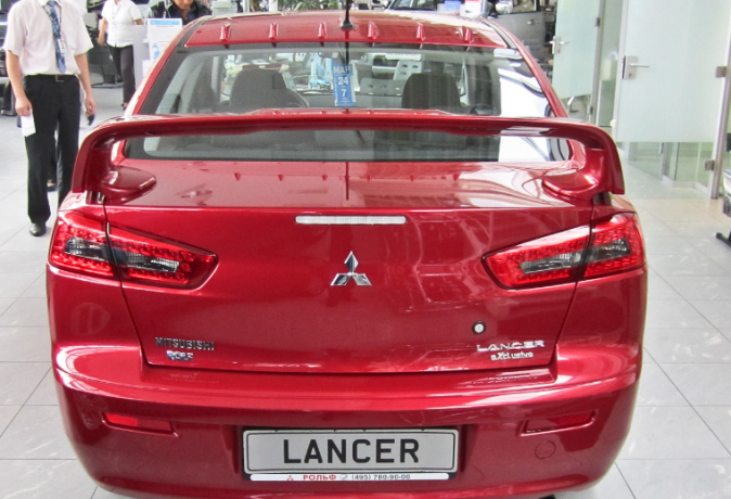Аэродинамический рассекатель (накладка на крышу) "Zodiak Generator" для Mitsubishi Lancer X купить недорого с доставкой в Надым