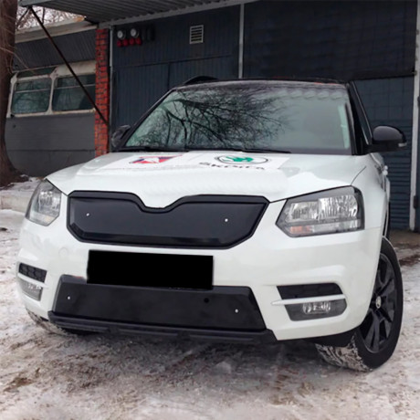 Зимний экран верхний, (текстурный пластик) для Skoda Yeti City (2013-2018) купить недорого с доставкой в Надым