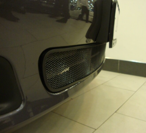 Защита радиатора "Standart" Chevrolet Lacetti (хэтчбек) чёрная купить недорого с доставкой в Надым
