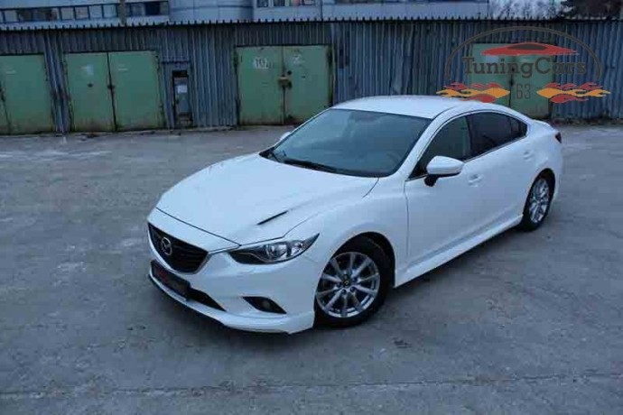 Капот "SkyActivSport" var №2 (с прорезанными жабрами) для Mazda 6 (2013-н.в.) купить недорого с доставкой в Надым