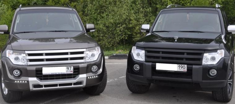 Решетка радиатора "Broomer Design" var №2 для Mitsubishi Pajero 4 (2006-2015) купить недорого с доставкой в Надым