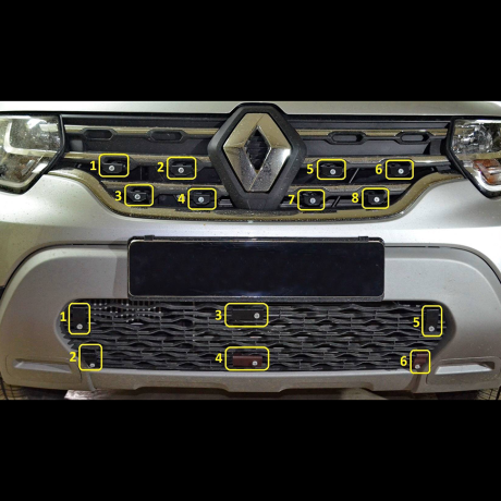 Заглушка №1 (верх) "КАРТ" для Renault Duster 2 (с 2021 г.в.) купить недорого с доставкой в Надым