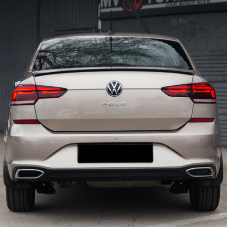 Имитация выхлопа BLACK (черный глянец) для Volkswagen Polo Liftback (2020-2023) купить недорого с доставкой в Надым