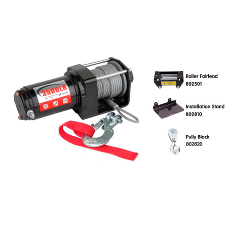 Лебедка для квадроцикла "Master Winch" PM3500, электрическая, 12В купить недорого с доставкой в Надым