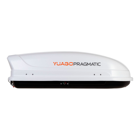Автобокс YUAGO Pragmatic (тиснение) (EuroLock), белый, 410 л купить недорого с доставкой в Надым
