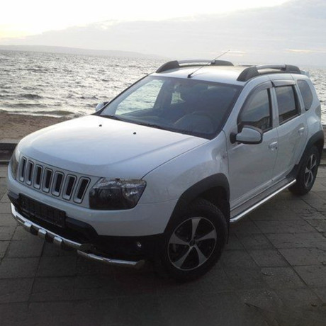 Решетка радиатора "Jeep" для Renault Duster (2010-2021) купить недорого с доставкой в Надым