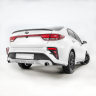 Бампер задний "Kudos" под раздвоенный глушитель для Kia Rio (2017-2020) купить недорого с доставкой в Надым
