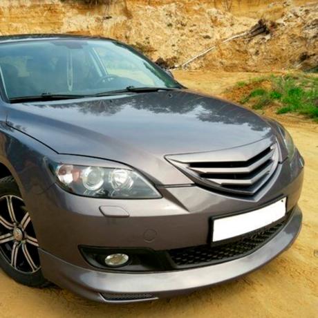 Накладка (юбка) на передний бампер для Mazda 3, хэтчбэк (2003-2009) купить недорого с доставкой в Надым