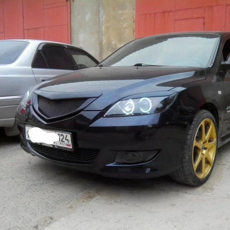 Решетка радиатора "Сетка" для Mazda 3, хэтчбэк (2003-2009) купить недорого с доставкой в Надым