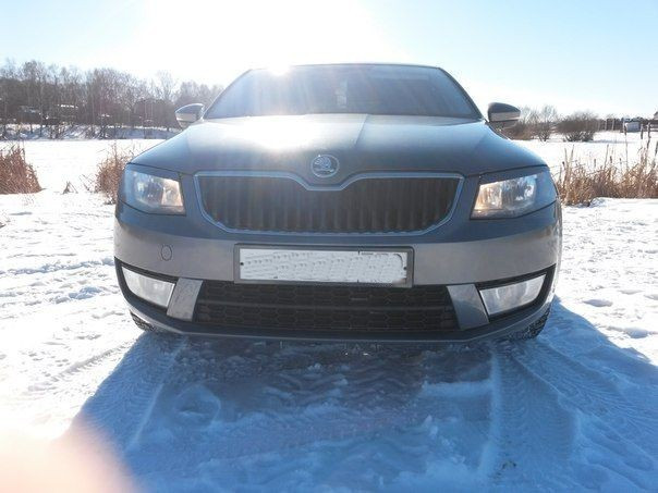 Вставки переднего бампера в стиле "RS" для Skoda Octavia III A7 (2013-2016) купить недорого с доставкой в Надым