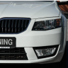 Вставки переднего бампера в стиле "RS" для Skoda Octavia III A7 (2013-2016) купить недорого с доставкой в Надым