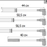 Провода высоковольтные "LPG" для Chevrolet Aveo 1.4, Lanos 1.4, 1.5; Daewoo Kalos 1.4; Nexia 1.5 (96305387) (комплект) купить недорого с доставкой в Надым