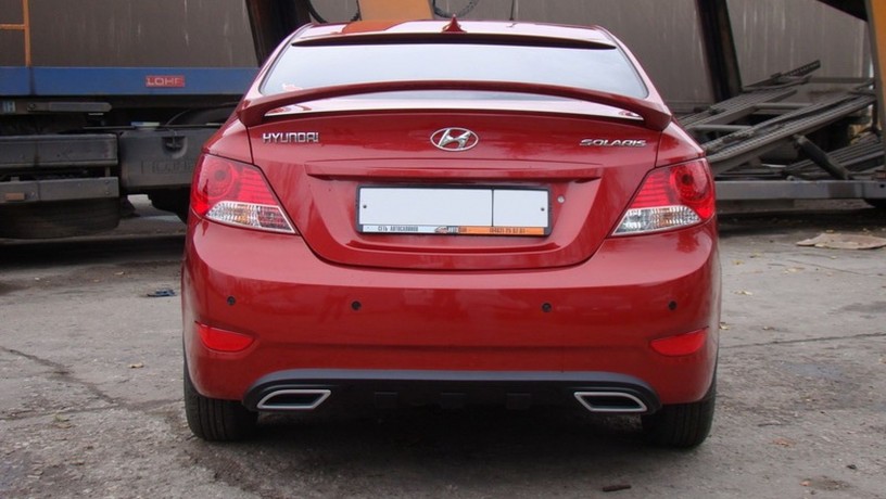 Спойлер высокий для Hyundai Solaris (2010-2016) купить недорого с доставкой в Надым