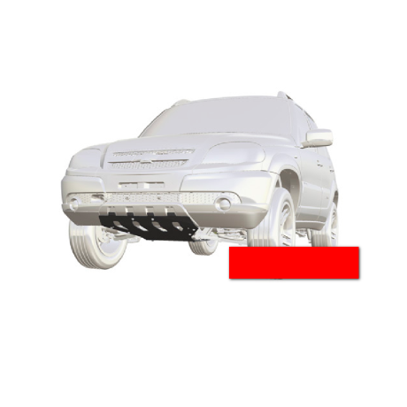 Защита двигателя и переднего редуктора для Chevrolet Niv@ SE (Сталь 3 мм), не окрашенная купить недорого с доставкой в Надым