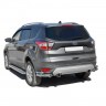 Защита заднего бампера «Уголки двойные» (d63,5) для Ford Kuga (2016-н.в.)(Окрашенное) купить недорого с доставкой в Надым
