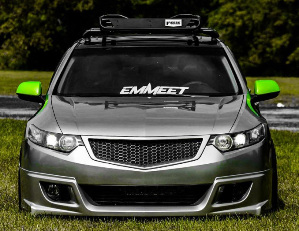 Решетка радиатора "Sport" var №4 (сетка в комплекте) для Honda Accord VIII (2008-2010) купить недорого с доставкой в Надым