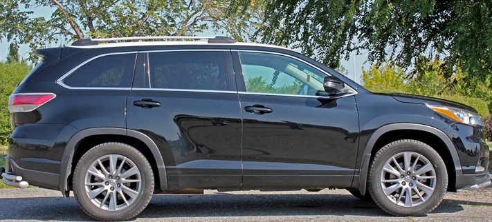 Рейлинги для Toyota Highlander (2013-2019) Чёрный купить недорого с доставкой в Надым