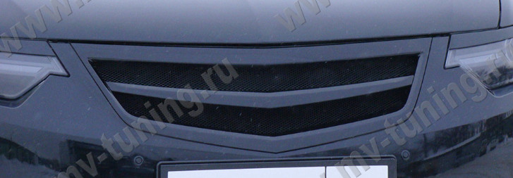 Решетка радиатора "Sport" var №2 (сетка в комплекте) для Honda Accord VIII (2011-2013) купить недорого с доставкой в Надым